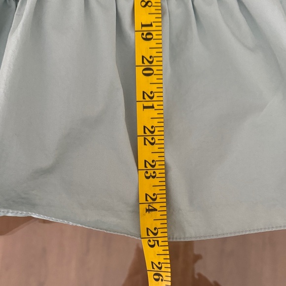 Zara Soft Blue Gathered Blouse - Picture 7 of 8